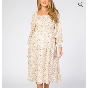 Pink blush maternity dress